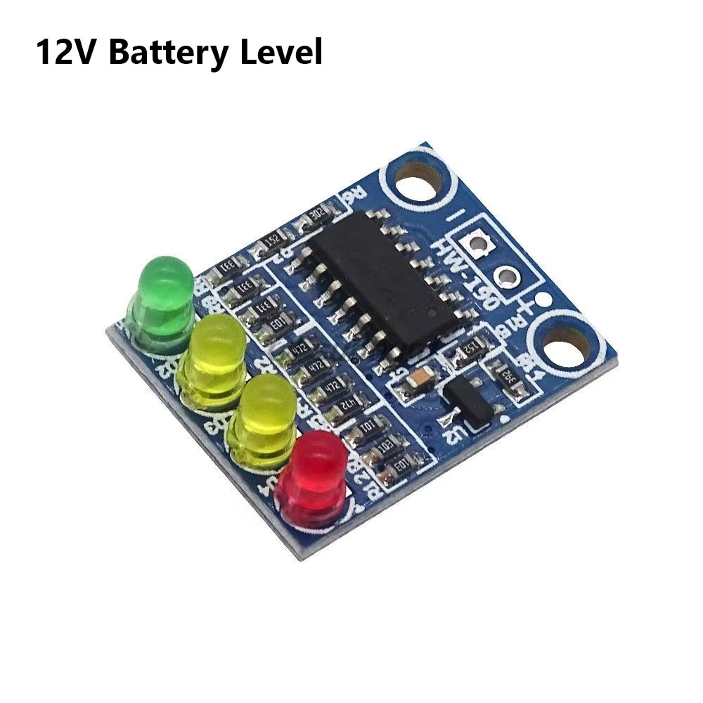 Easy 12V Battery Level Indicator Module 4 Paragraph 4 Indicator LED ...