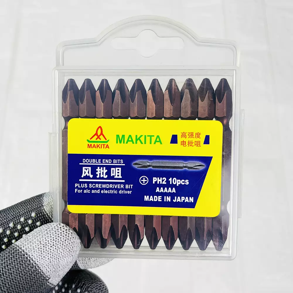 Impact Bit Set PH2 x 65mm Double Ended Best Quality Screw Bit Set 10 ...
